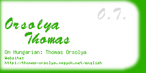 orsolya thomas business card